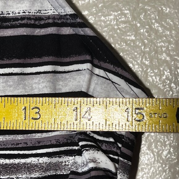 Lands End Womens Black & White Striped High-Neck Tankini Swim Top Size 8 Nylon/S - Picture 10 of 12